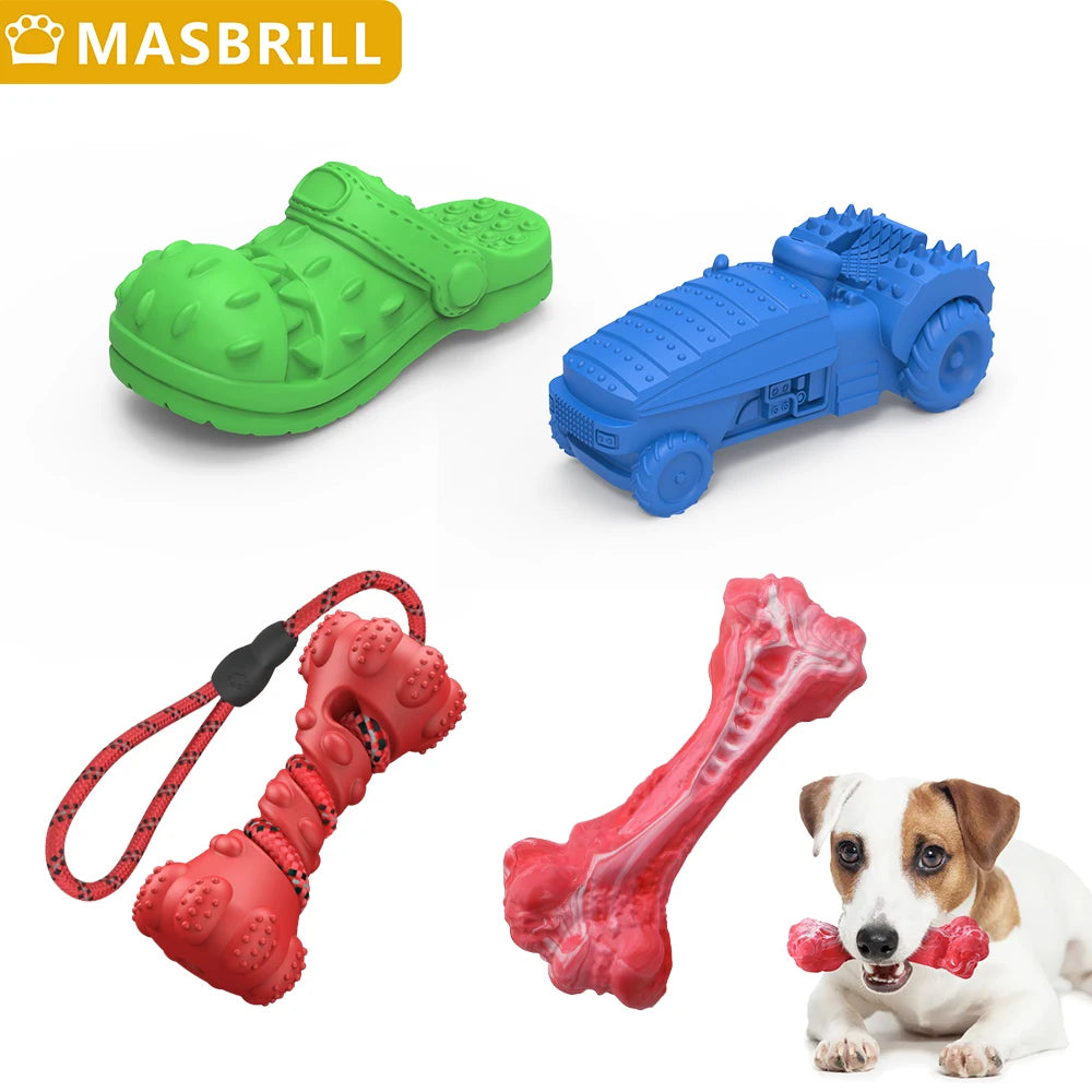 MASBRILL Dog Indestructible Chew & Teething Toys