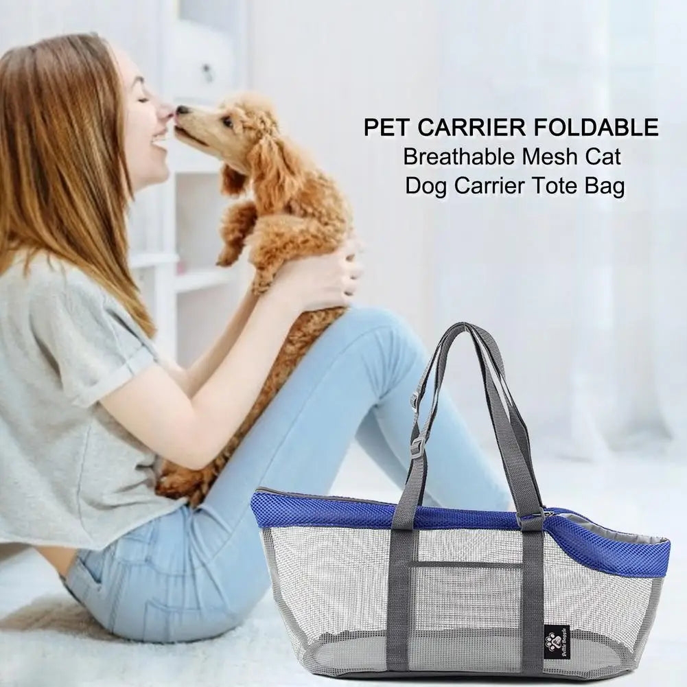 Dog Bags Portable Dog Carrier Bag Mesh Breathable