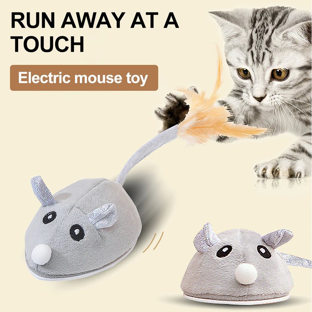 Cat Toys Automatic Interactive Plush Mouse