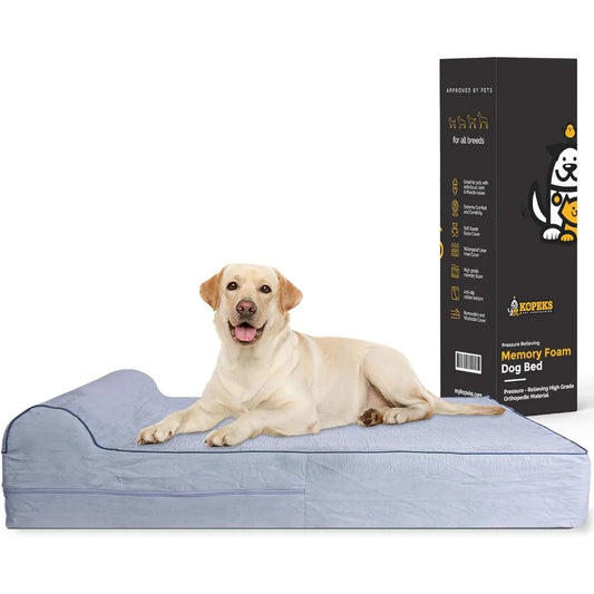 Jumbo Orthopedic Dog Bed - 7-inch Thick Memory Foam