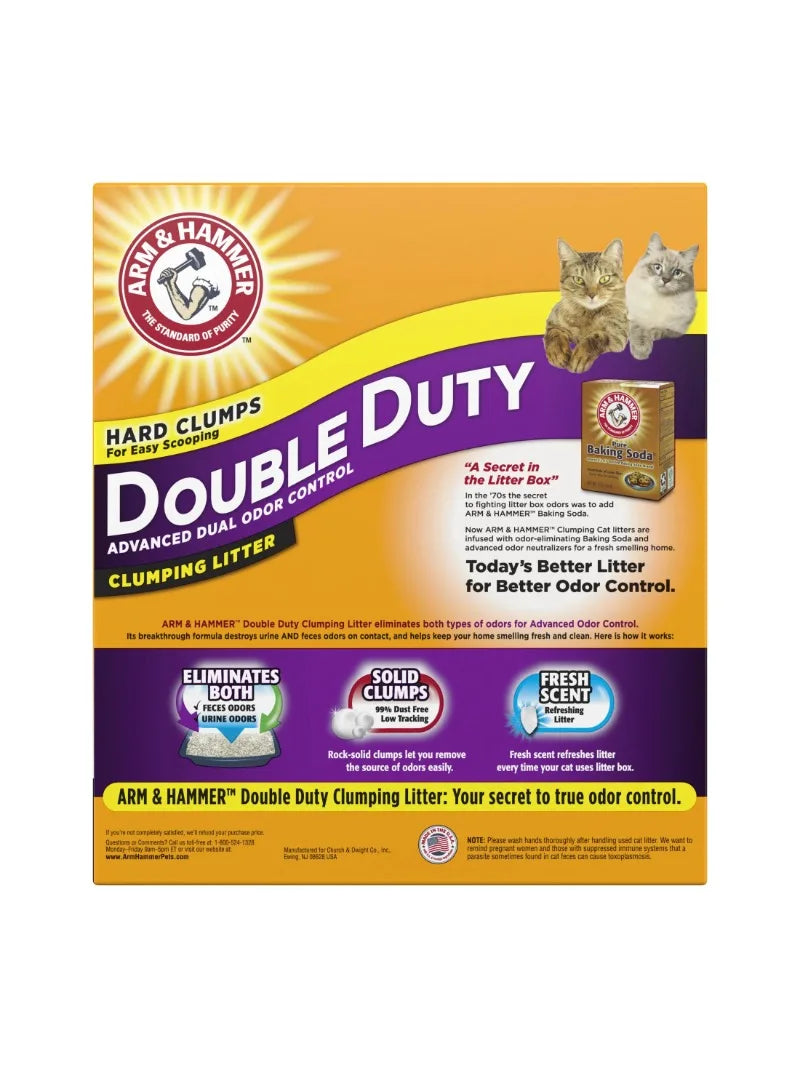 Double Duty Cat Litter, Advanced Odor Control Clumping Cat Litter