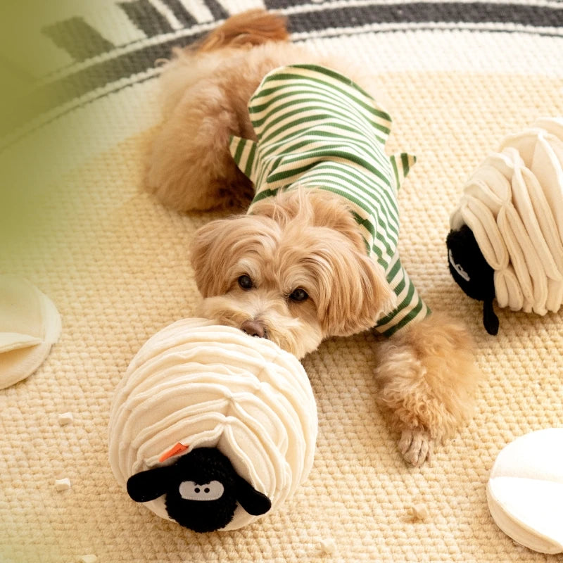 Dog Sniffing Toy Sheep Shaped Hiding Food