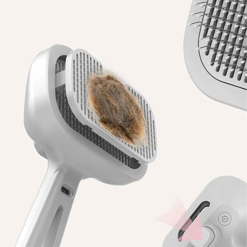 Pet Deshedding Tool Brush Cat Massage Spray Comb