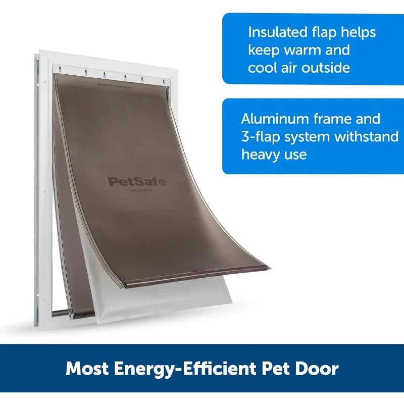 Extra Large Extreme Weather Aluminum Pet Door