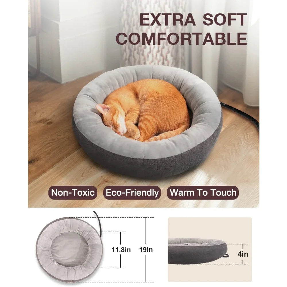 Heated Cat Bed for Small Size Cats