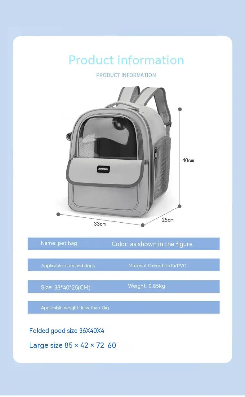 Pet Bag for Cat Carrier Backpack Bag Travel