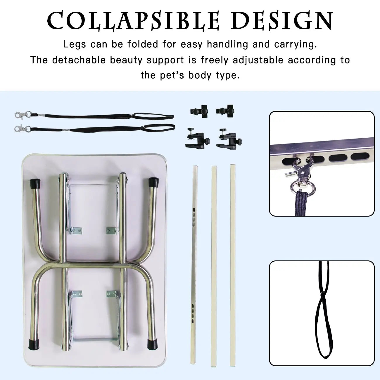 Adjustable 36"/46" Professional Dog Pet Grooming Table