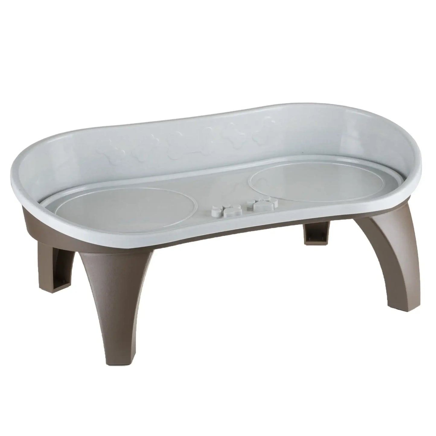 Elevated Pet Feeding Tray with Splash Guard