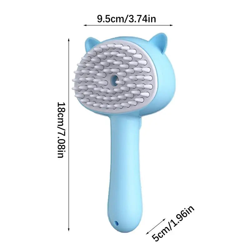 Steam Cat Brush 3 In 1 Pet Steamer Massage Brush