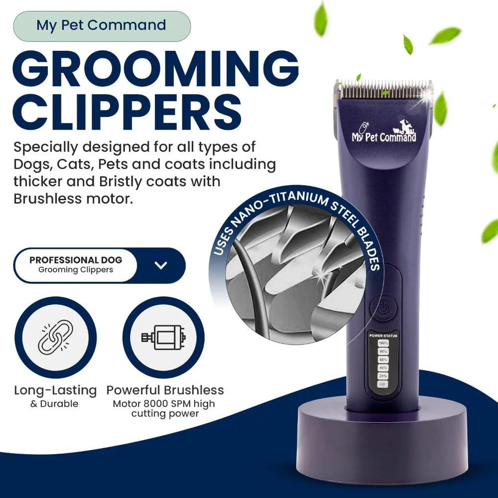 Professional Dog Grooming Clippers Cordless Heavy Duty Kit