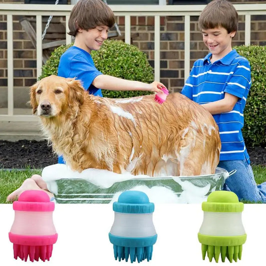 Dog Shower Brush Soothing Massage Rubber Comb