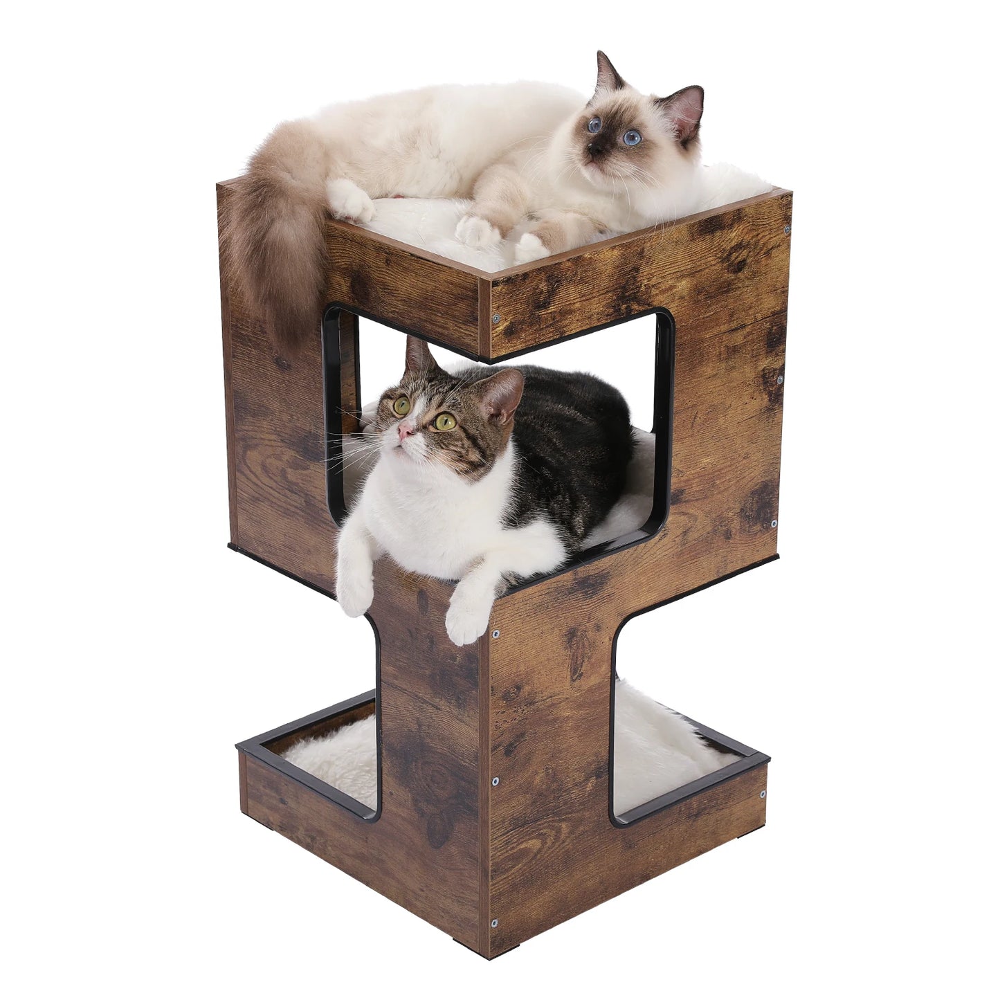 Modern Cat Tree with Scratcher Board Furniture