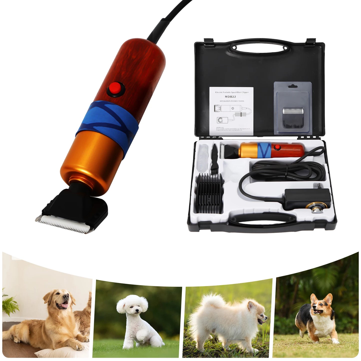 Pet Hair Clipper Low Noise High-efficiency