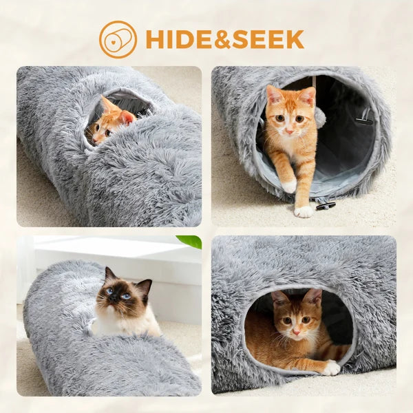 Collapsible Cat Tunnel Tube Play Tent Cat Toy