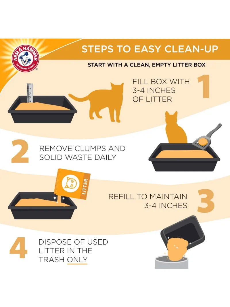 Double Duty Cat Litter, Advanced Odor Control Clumping Cat Litter