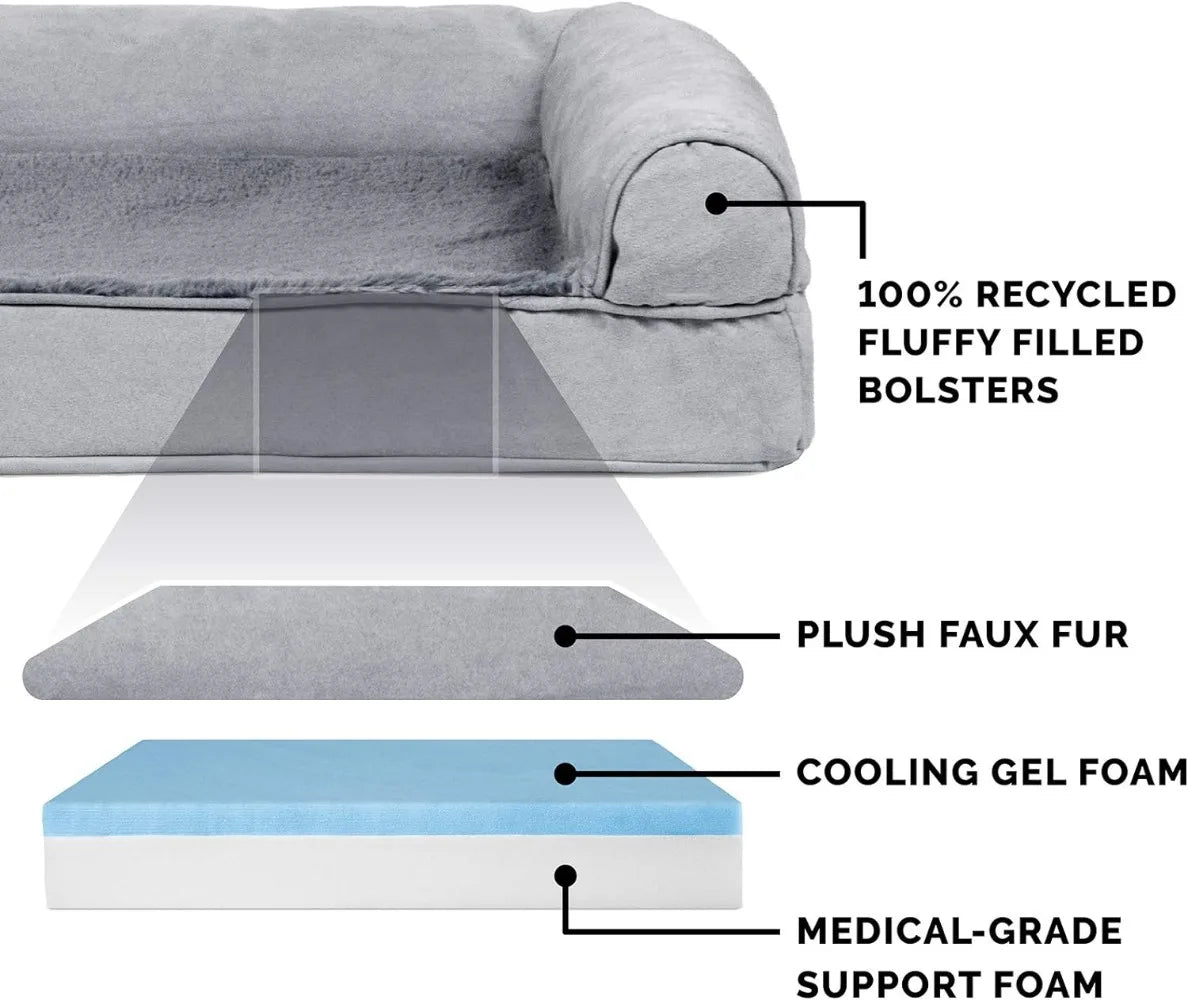 Cooling Gel Dog Bed for Large Dogs