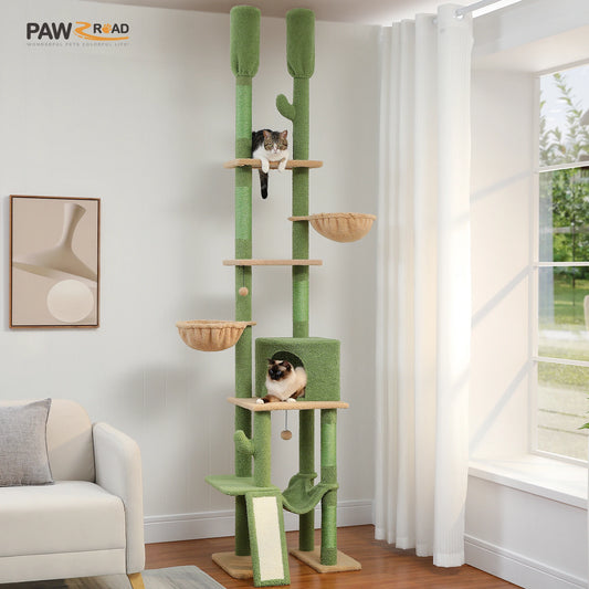 Cactus Cat Tree Floor to Ceiling Cat Tower