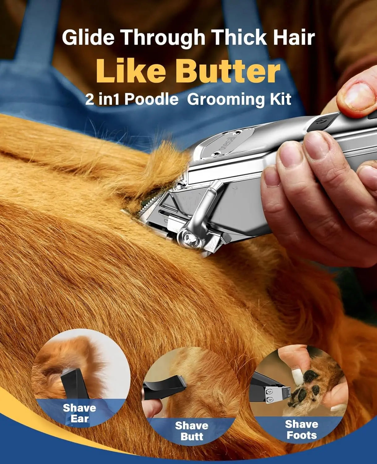 Quiet Dog Grooming Kit for Heavy Thick Coats - Mr. Rogers' Pet Supplies 		