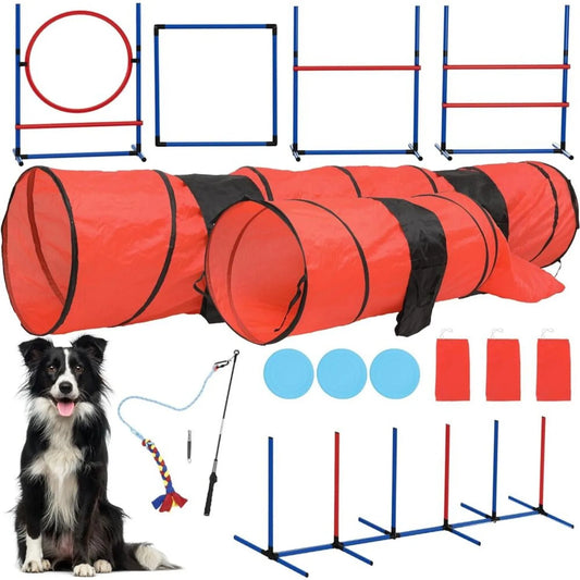 US Dog Agility Training Equipment Kit Outdoor