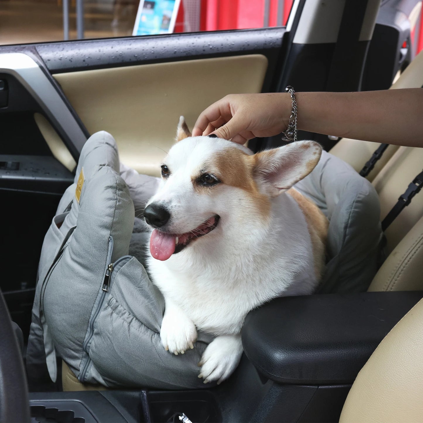 Dog Car Seat with Safety Belt Pet Animal Booster